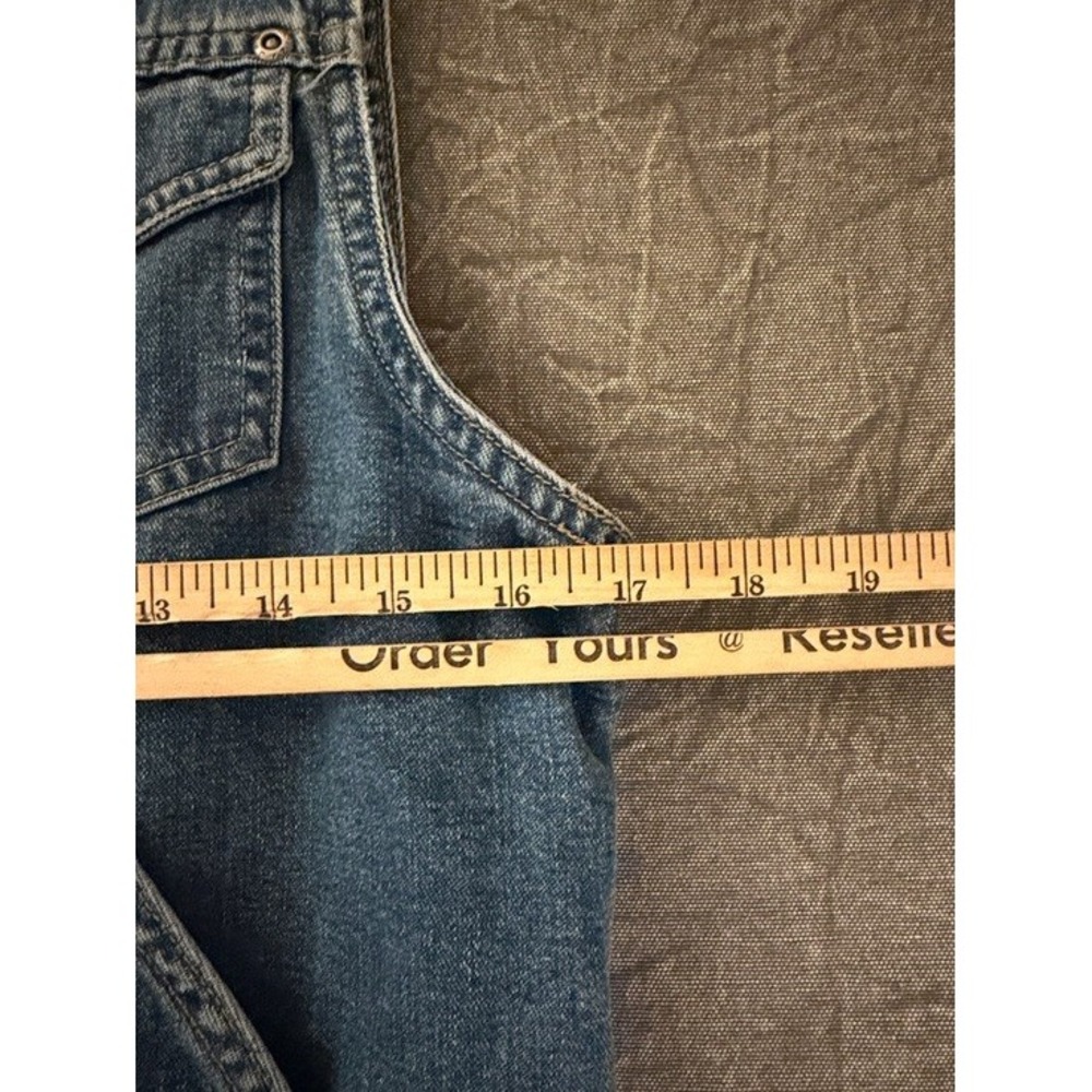 Liz Claiborne Jeans Lizwear Denim Vest Medium Wash Zip Up Blue Womens Size M - Picture 6 of 8